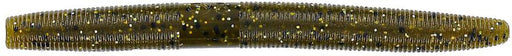 Yamamoto Baits Senko 4 inch Soft Plastic Stick Bait - 10 pack Green Pumpkin Black Flake