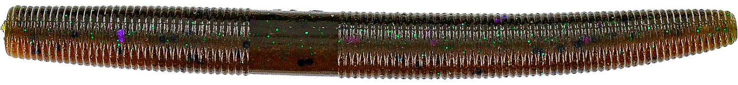 Gary Yamamoto Custom Baits 5 Senko Worm, Purple Emerald Flake 