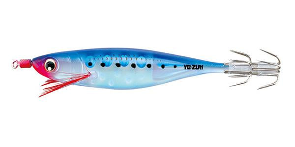 Yo-Zuri Squid Ultra Bait Aurora Sinking Jig, Luminous Blue, 3-3/4-Inch