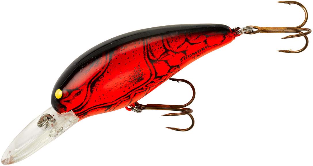 a27 fishing lure Bomber Model A Apple Red Crawdad 2 5/8"