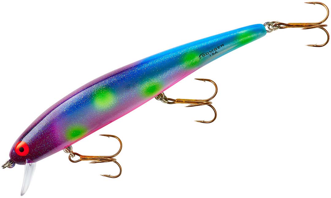 Bomber Lures Long A Slender Minnow Jerbait Fishing Lure Jointed Long a B15j  Slender Minnow Silver Flash Red Head