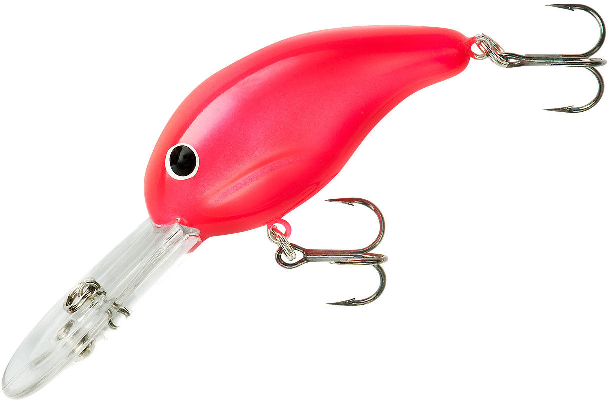 Bagley's DB3 Long Cast FRHS Red Head Silver Chrome Fishing Lure Diving  Crankbait 