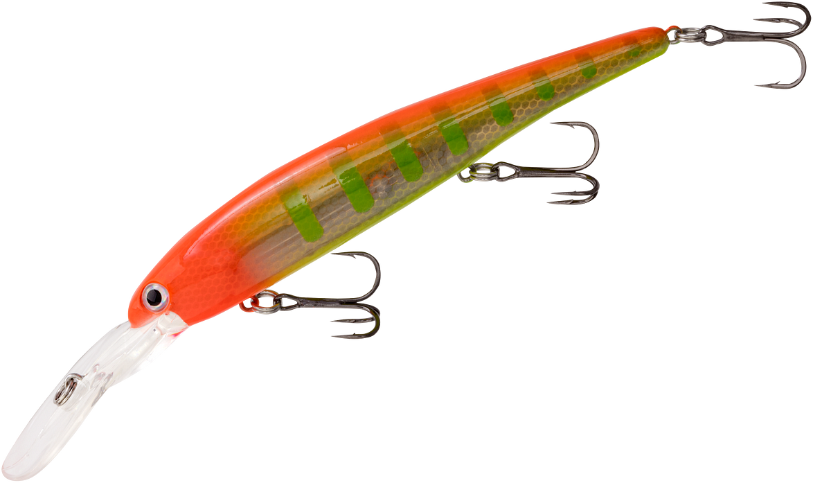  BANDIT LURES Walleye Shallow Minnow Jerkbait Fishing Lure,  Fishing Accessories, Dives Ro 12-feet Deep, Taco Salad, 4.5 Inch, 5/8 Ounce