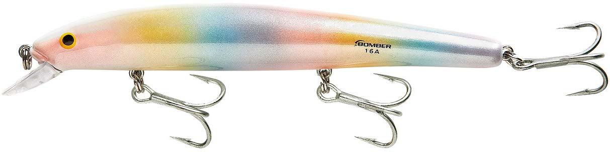 Bomber 5 large topwater walk the dog pearlblue lure great for saltwater  fishing