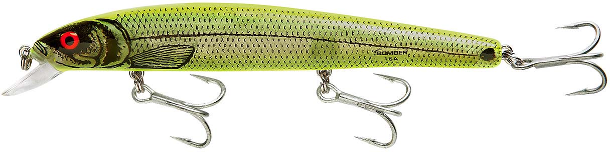 Bomber Heavy Duty Long A Silver Flash Chartreuse Back, Green