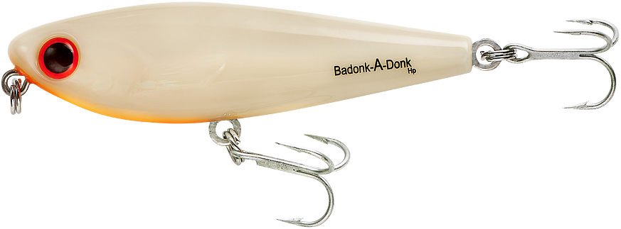 Bomber Badonk-A-Donk High Pitch Hard Baits 4 Gold Black Back Orange Belly  3/4 oz. 