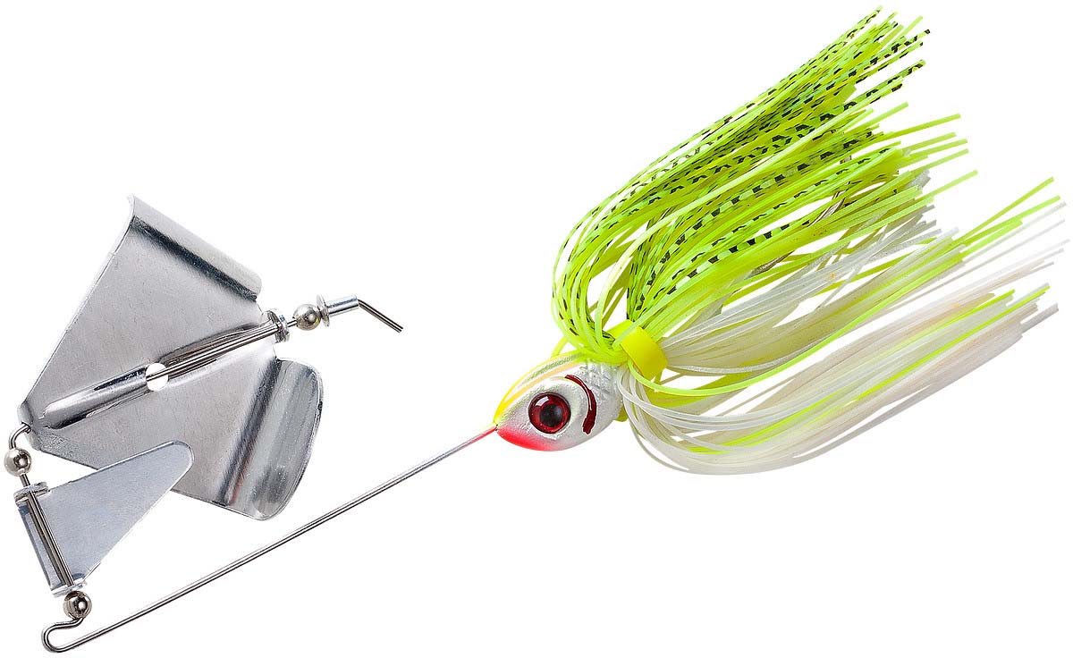Booyah Buzz White Chartreuse Shad, 3/8-Oz