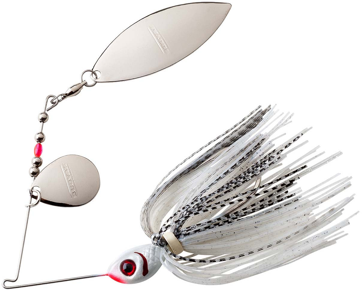 Booyah Tandem Blade Silver Shad Spinnerbait, 1/4 oz