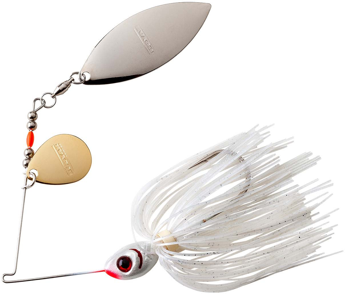 booya fish lures Booyah Tandem Blade Spinnerbait 1/4 oz Silver Shad