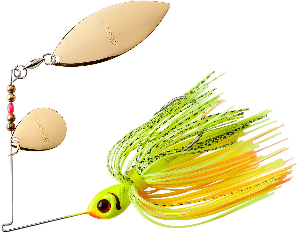 Booyah Tandem Blade Spinnerbait 1/4 oz Chartreuse Perch
