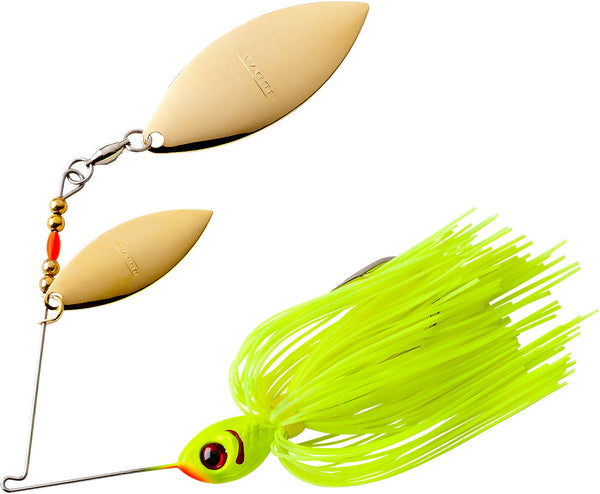 booyah dual blade spinners copper fishing lures Double Willow Spinnerbait 3/8 oz Gold Shiner the smaller wire is jhfc Rod Model:HSB952 Abu Garcia Ambassadeur Ambassador