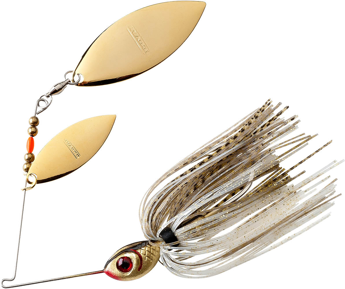 Booyah Double Willow Blade Spinnerbait 3/8 oz Gold Shiner