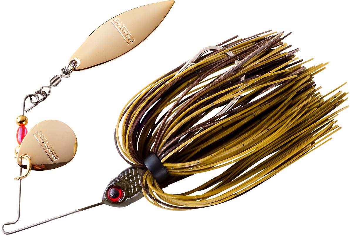 Booyah Baits Double Willow Blade 1/2 oz Fishing Lure - Gold Shiner 
