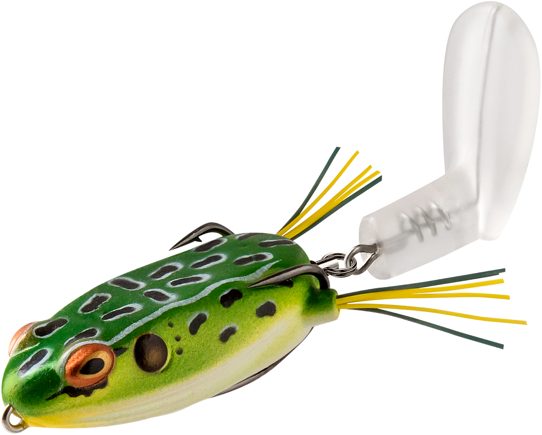 Northland Fishing Tackle Reed Runner Weedless Hollow Body Topwater Walking Frog For Bass Fishing, Perch, 1.75" Length