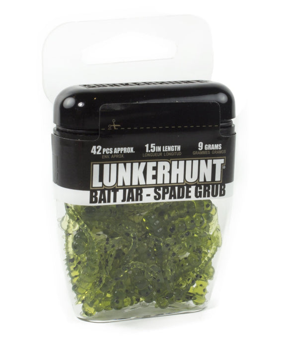 Lunkerhunt Spade Grub Bait Jar 1/3 oz.