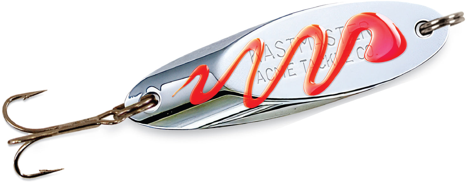 Acme Kastmaster Spoon 1/8 oz. Bleeding Chrome - BRS Exclusive Color