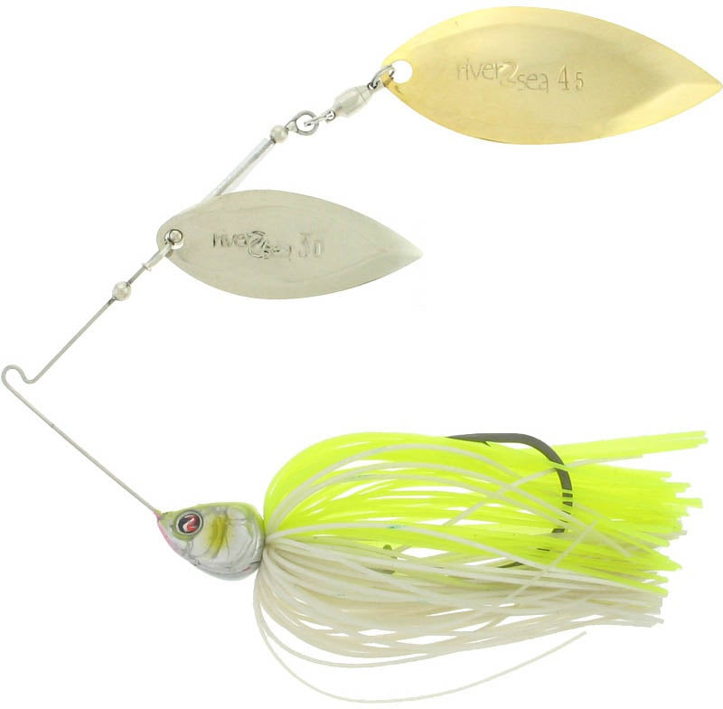 River2Sea Ish Monroe Bling Double Willow Spinnerbait 1/2 Oz. Bass Fishing  Lure — Discount Tackle