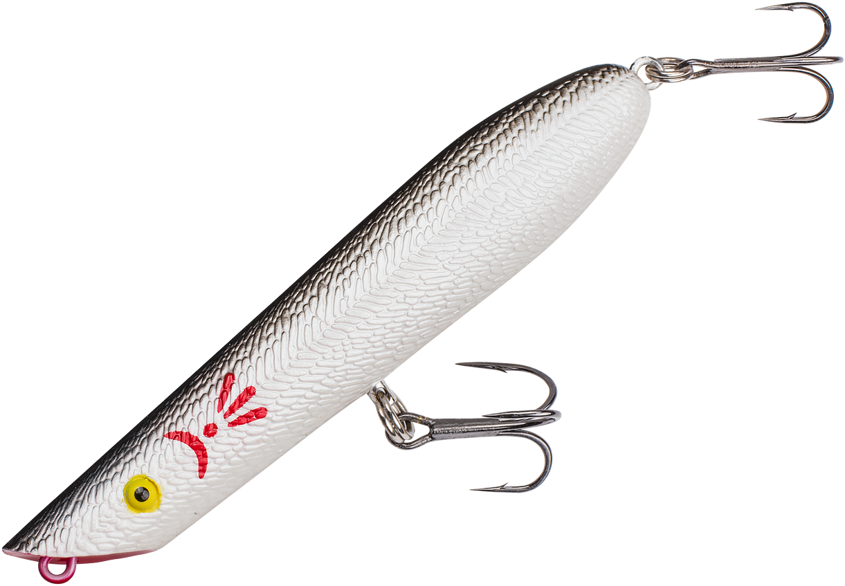 cotton cordell pencil popper fishing lure Poppers Its a standard tool for striper fishing and has an action and sound that will elicit strikes from pressured bass Cotton Cordell Pencil Popper, Pearl