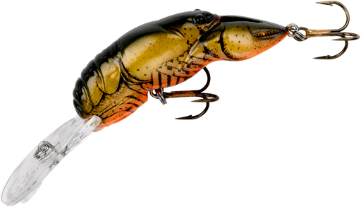 Rebel Deep Wee Crawfish Lure 2 3/8 inch Medium Diving Crankbait - Moss Crawfish