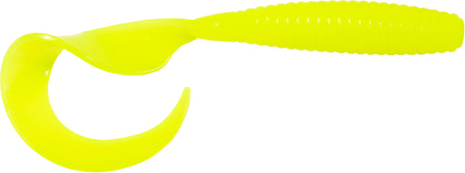 Z-Man DoormatadorZ 5 inch Scented Curly Tail Grubs 4 pack - Hot Chartreuse