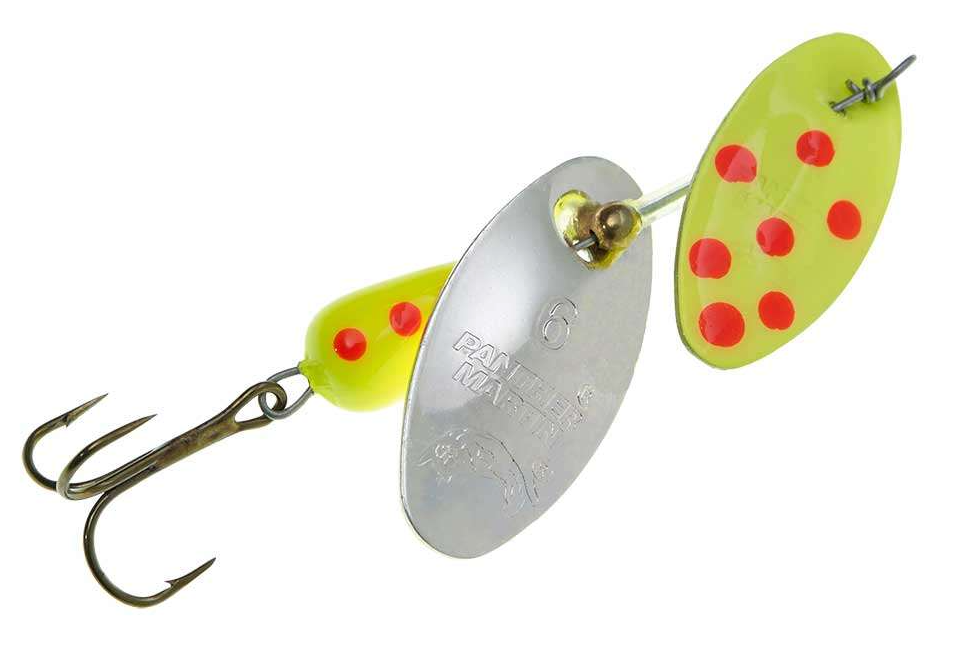 Panther Martin Dual Flash Spinner, Chartreuse/Silver