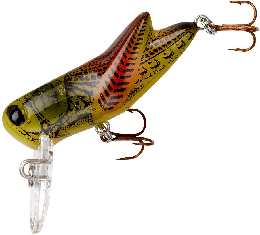 crickhopper fishing lures Rebel Feathers & Antlers Outdoors and other game fish Rebel Crickhopper Fire Tiger