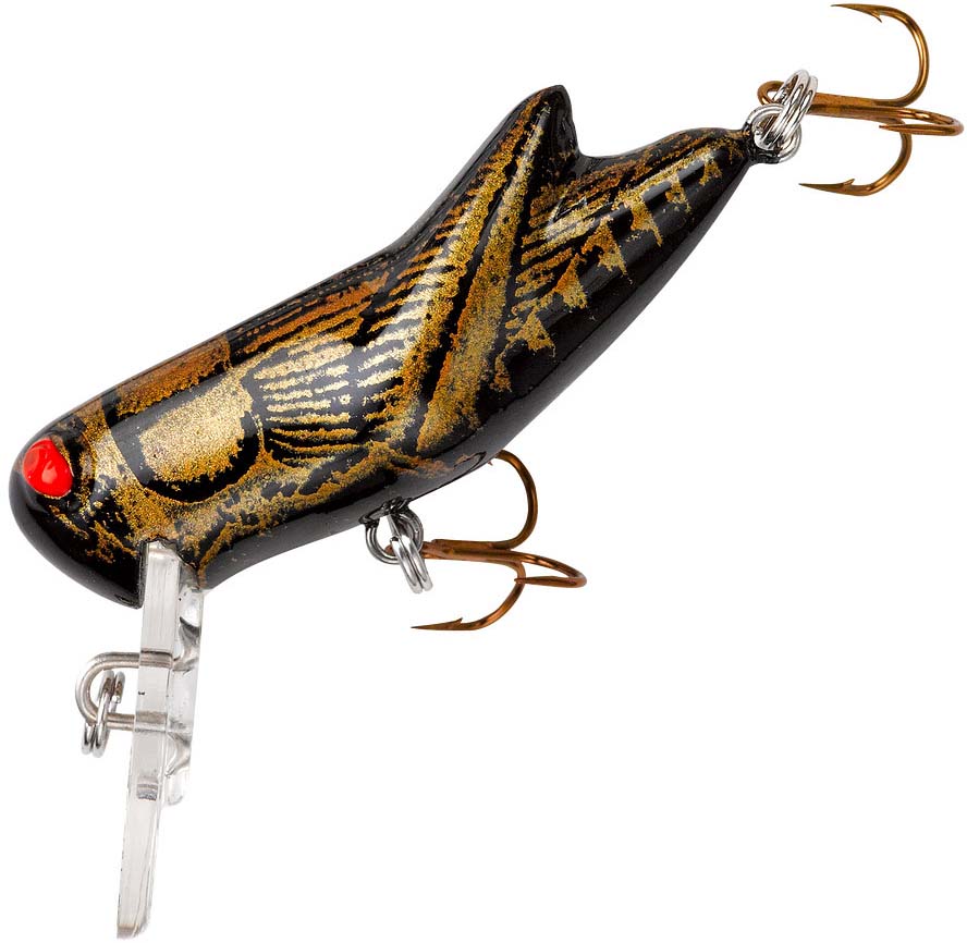 DM Cricket Lures Small Wooden Red White - Finish-Tackle