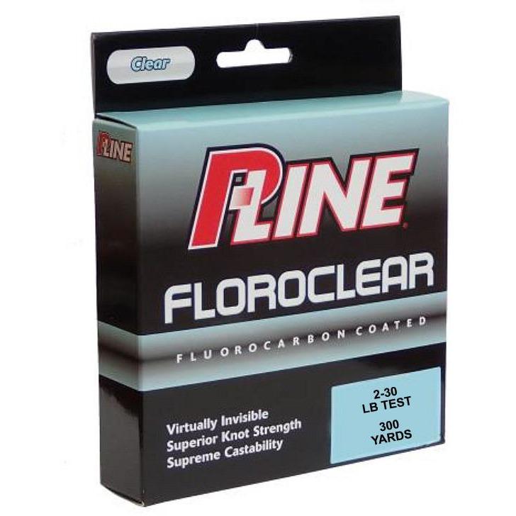 P-Line Floroclear Clear Fluorocarbon Coated Fishing Line — Discount Tackle