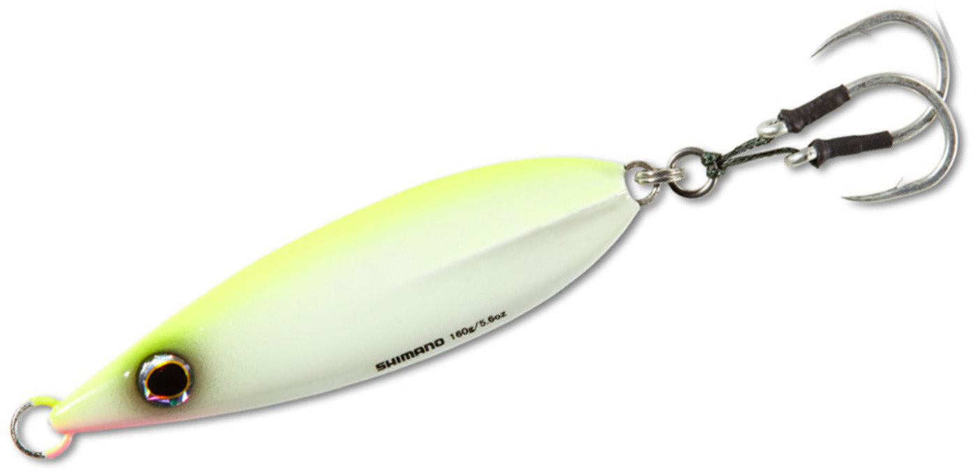 Shimano Butterfly Flat-Fall Jigs, 250 g / Zebra Glow Shimano Butterfly Flat-Fall Jigs, 250 g / Zebra Glow