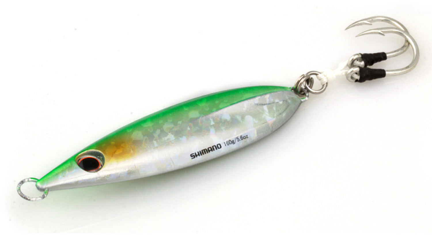 Shimano Butterfly Flat-Fall Jigs, 250 g / Zebra Glow Shimano Butterfly Flat-Fall Jigs, 250 g / Zebra Glow