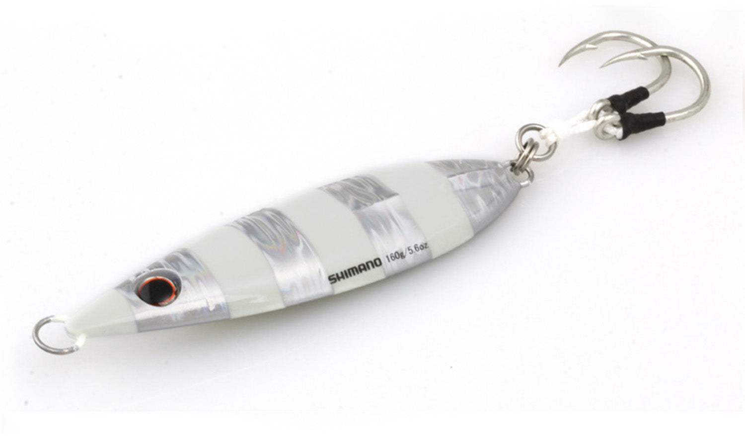 Shimano Butterfly Flat-Fall Jigs, 250 g / Zebra Glow Shimano Butterfly Flat-Fall Jigs, 250 g / Zebra Glow