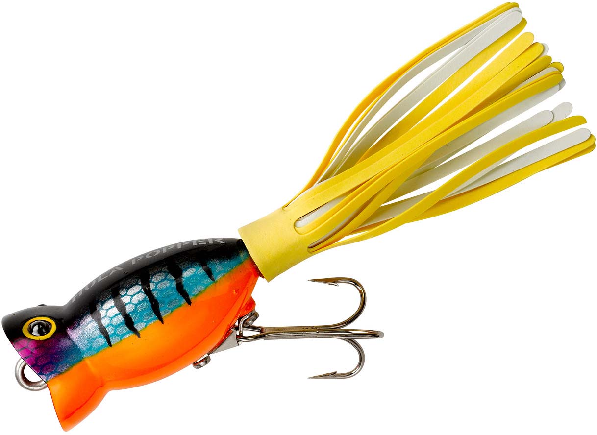 Arbogast Hula Popper Topwater Baits 1 1/4 Perch 3/16 oz. 