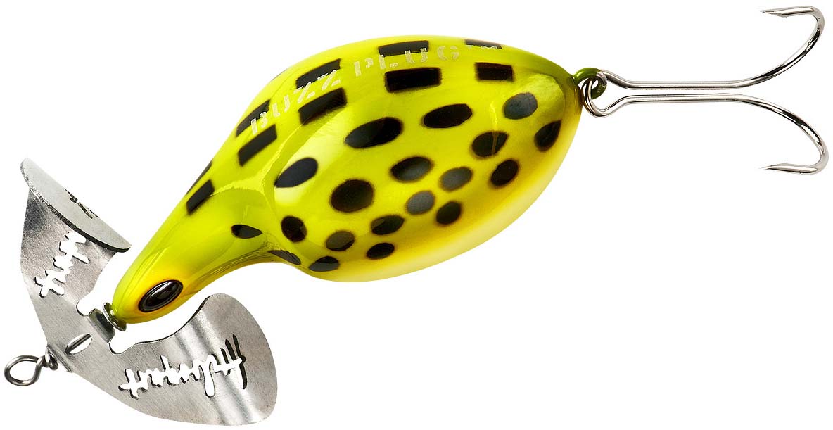 Arbogast Buzz Plug Frog White Belly