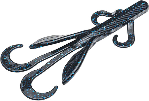 Strike King KVD Game Hawg 4 inch Soft Plastic Creature 8 pack - Black Blue Flake