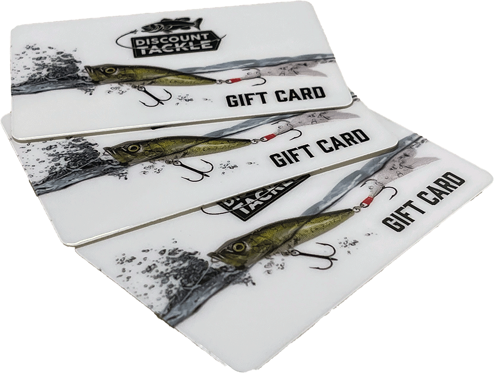 Discount Tackle Gift Cards - Shipped Physical Card with Envelope