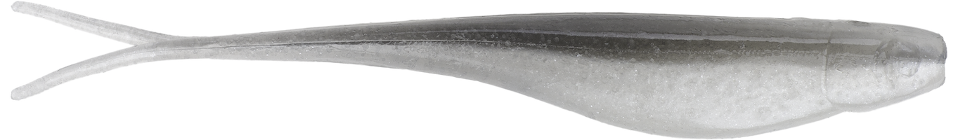 Strike King 3X ElazTech Baby Z-Too Soft Jerkbait - 3.5 Inch - Gray Glimmer Pearl Belly - 3.5 inch - 5 pack