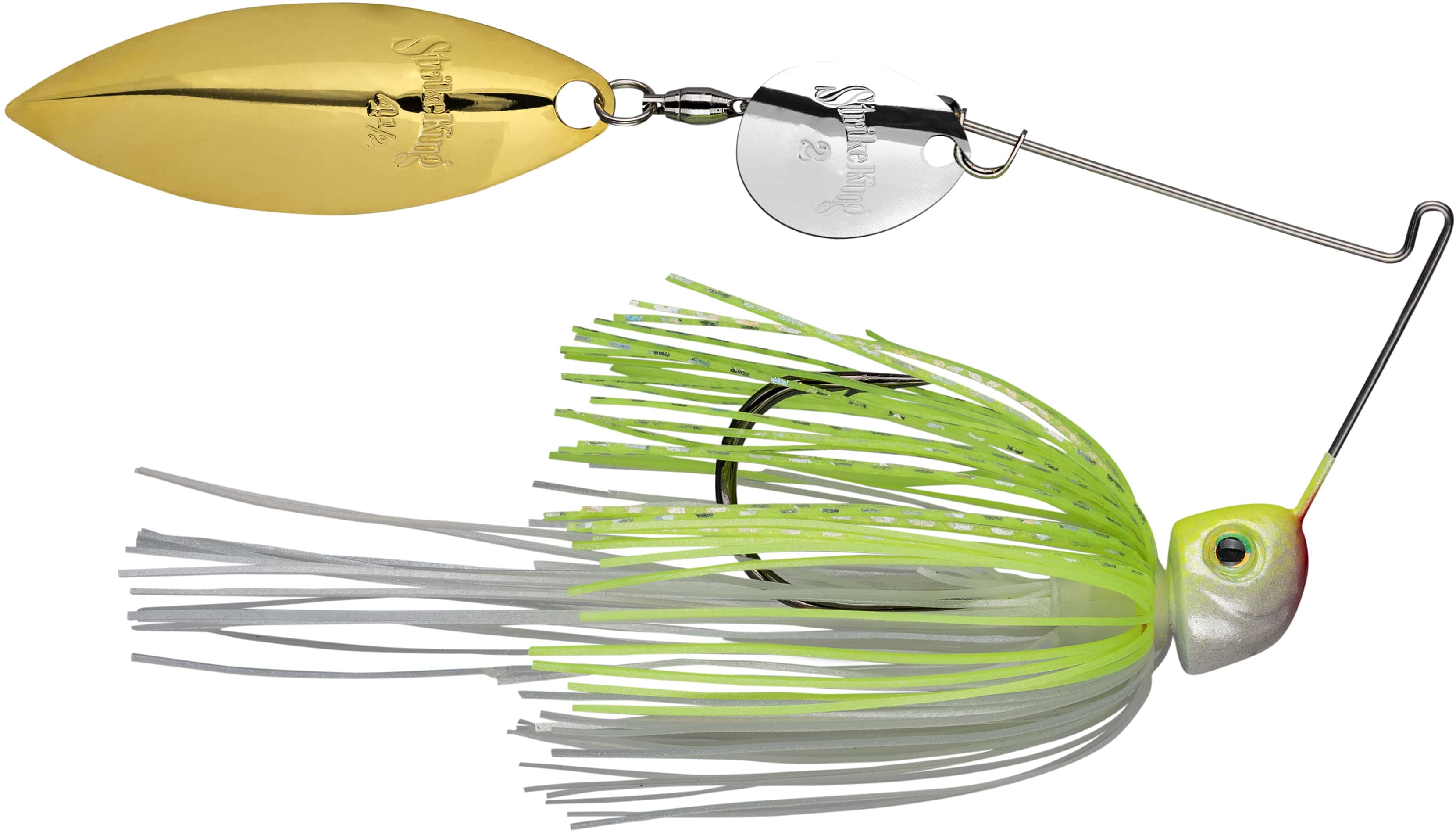 Strike King Hack Attack Heavy Cover Spinnerbait 3/4 oz Chartreuse White