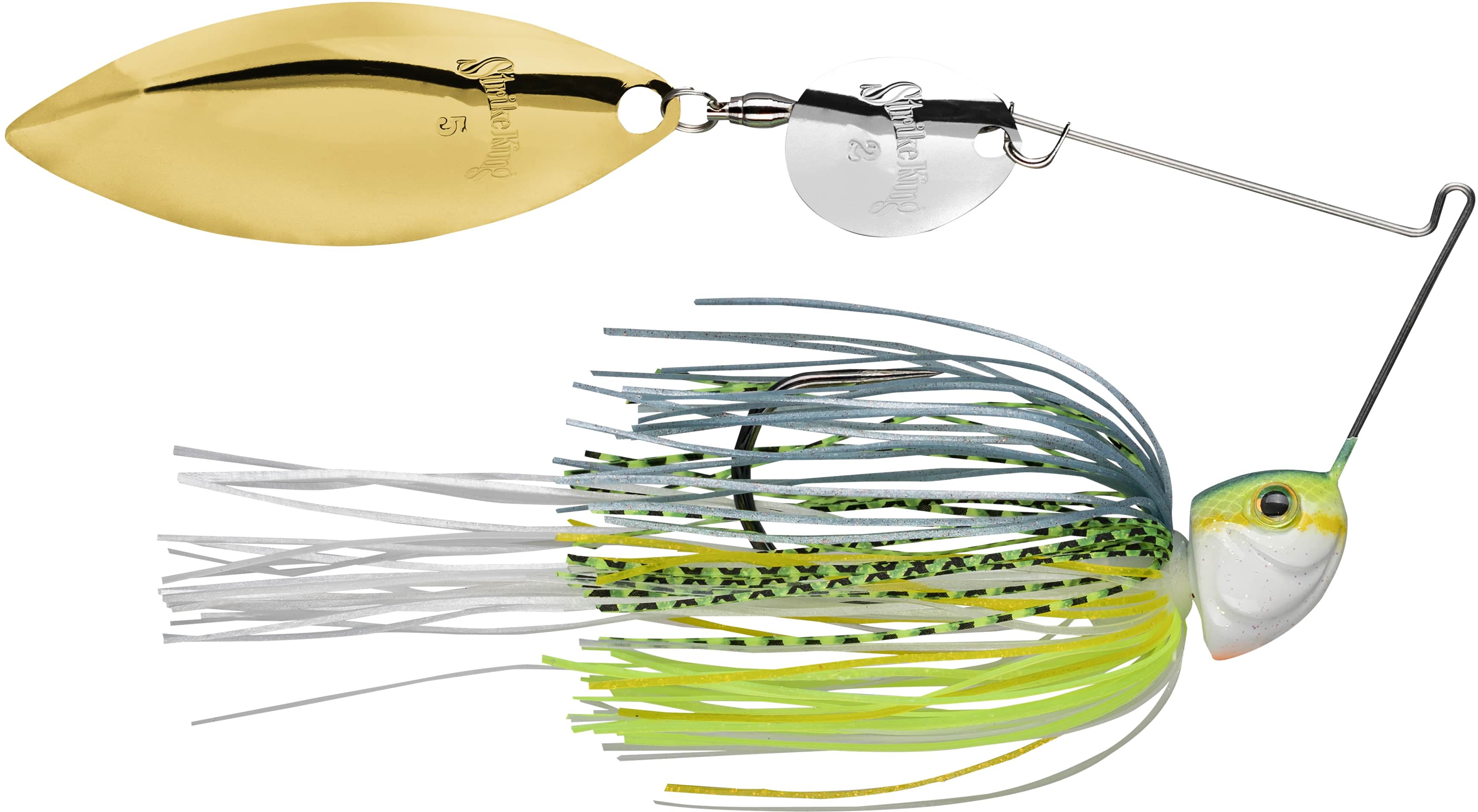 Strike King Hack Attack Heavy Cover Spinnerbait 3/4 oz Chartreuse Sexy Shad
