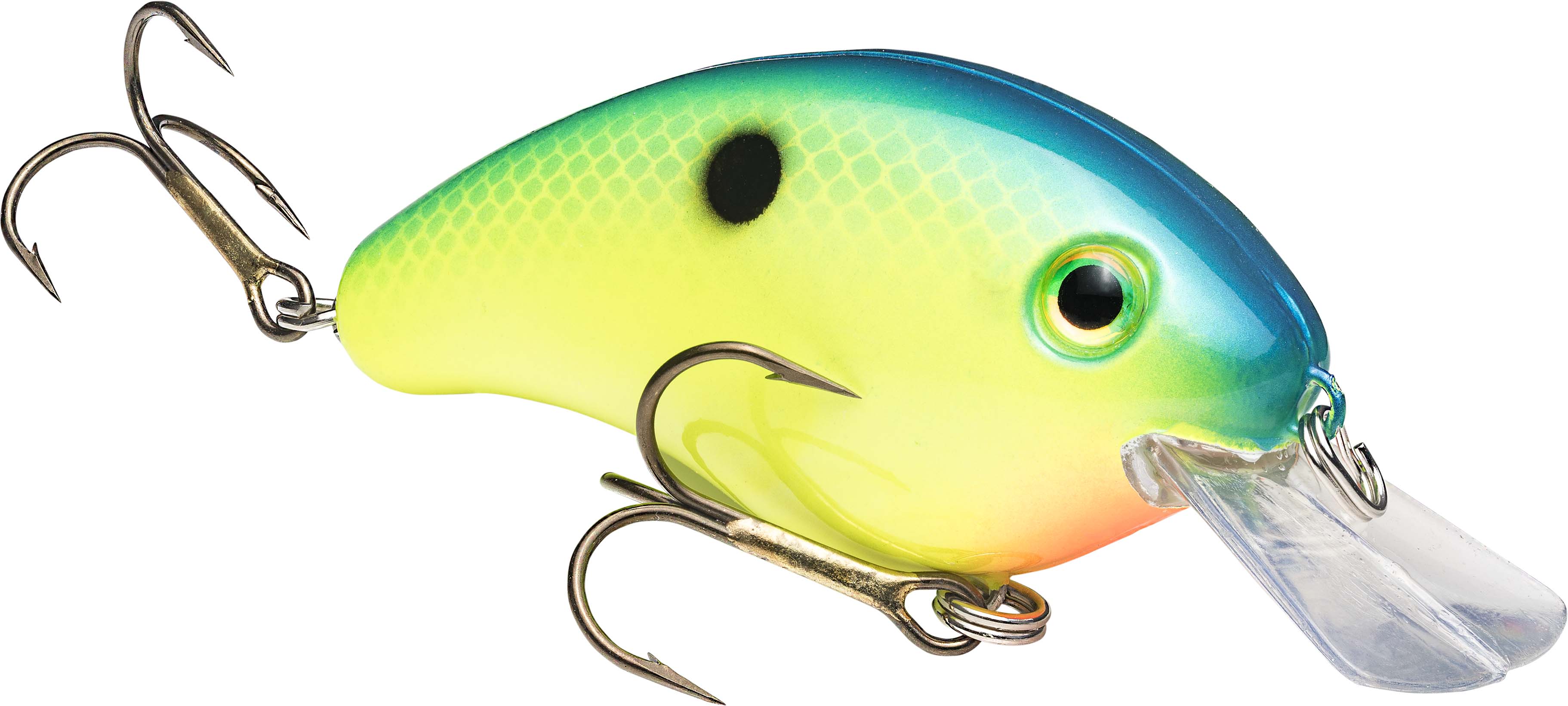 bass king lures scam Strike King Pro Model Series 4S Crankbait Chartreuse Blue Back