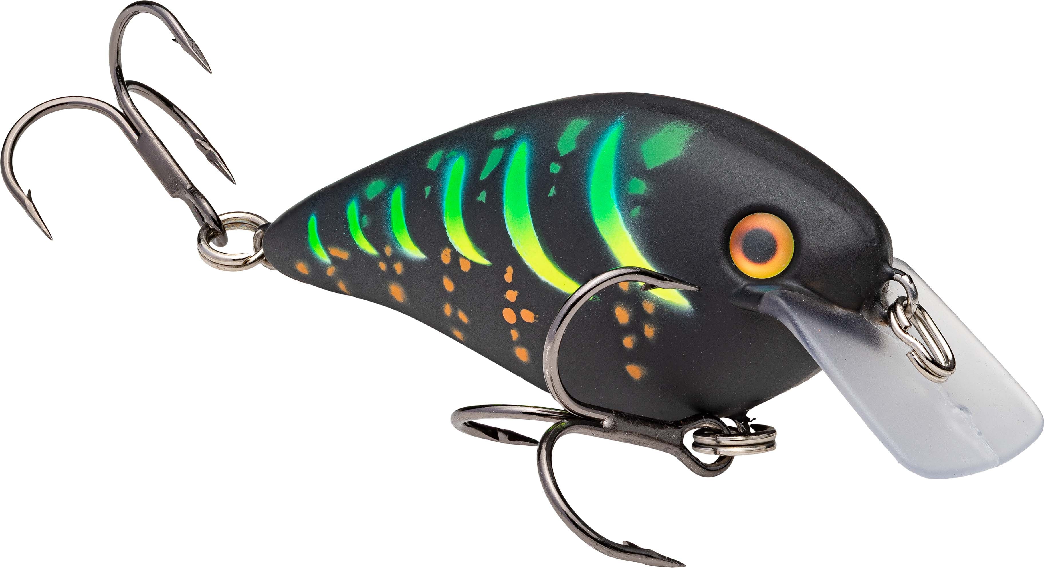 Fat Free Square Lip Lures, Fire Tiger, 3-Inch