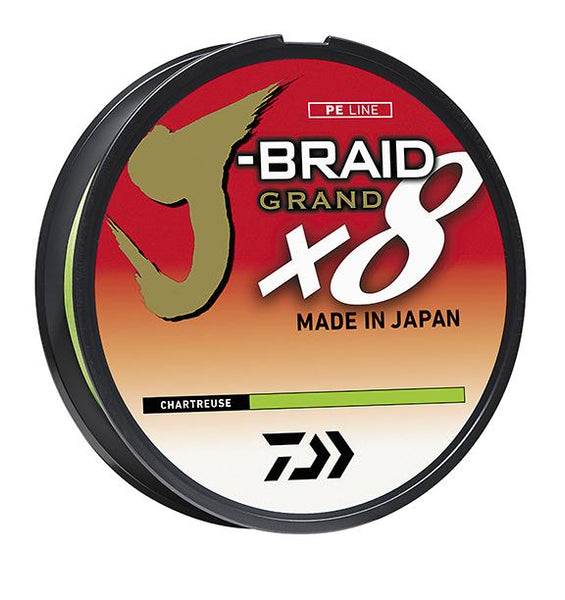 Daiwa J-Braid Grand x8 Braided Line Chartreuse — Discount Tackle