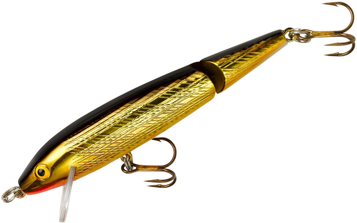 Rebel Lures Jointed Minnow Crankbait Fishing Lure, Gold/Black, 1 7/8 in,  3/32 oz - Yahoo Shopping