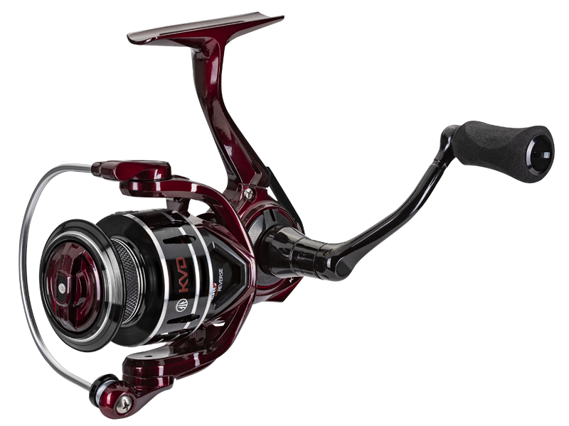 mission spinning fishing reels red color