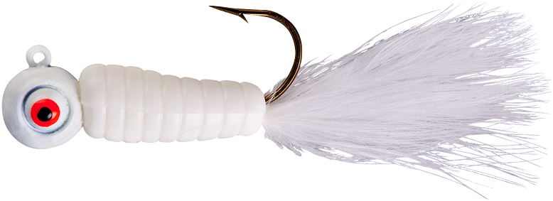 Lindy Fuzz-E-Grub Pre-Rigged Hair Tail Soft Grub 2 pack