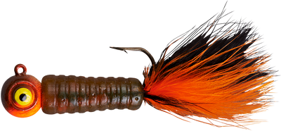 Lindy Fuzz-E-Grub Pre-Rigged Hair Tail Soft Grub 2 pack