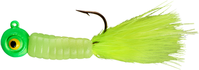 Lindy Fuzz-E-Grub Pre-Rigged Hair Tail Soft Grub 2 pack