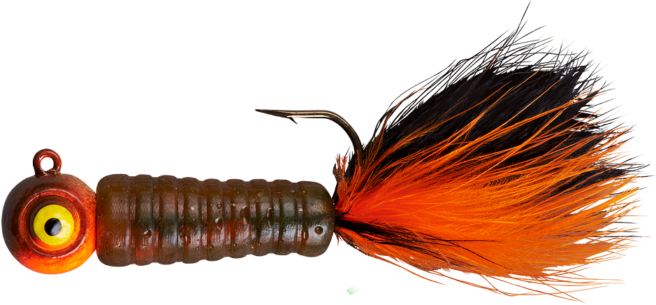 Lindy Fuzz-E-Grub Pre-Rigged Hair Tail Soft Grub 2 pack