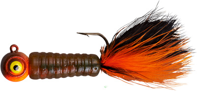 Lindy Fuzz-E-Grub Pre-Rigged Hair Tail Soft Grub 2 pack