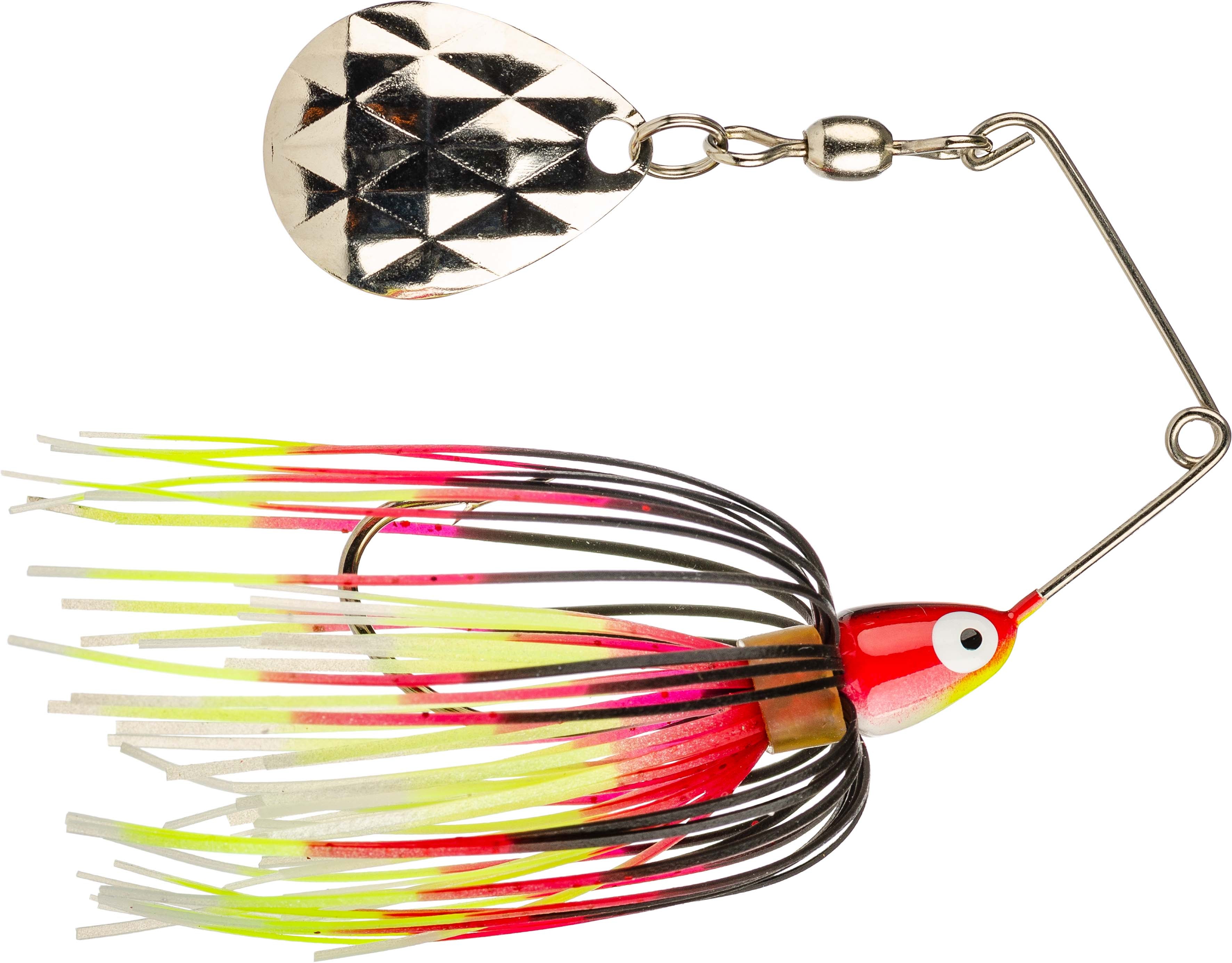 Strike King Mini-King 1/8 oz. Spinnerbait Black Chartreuse White Red Strike King Mini-King 1/8 oz. Spinnerbait Black Chartreuse White Red