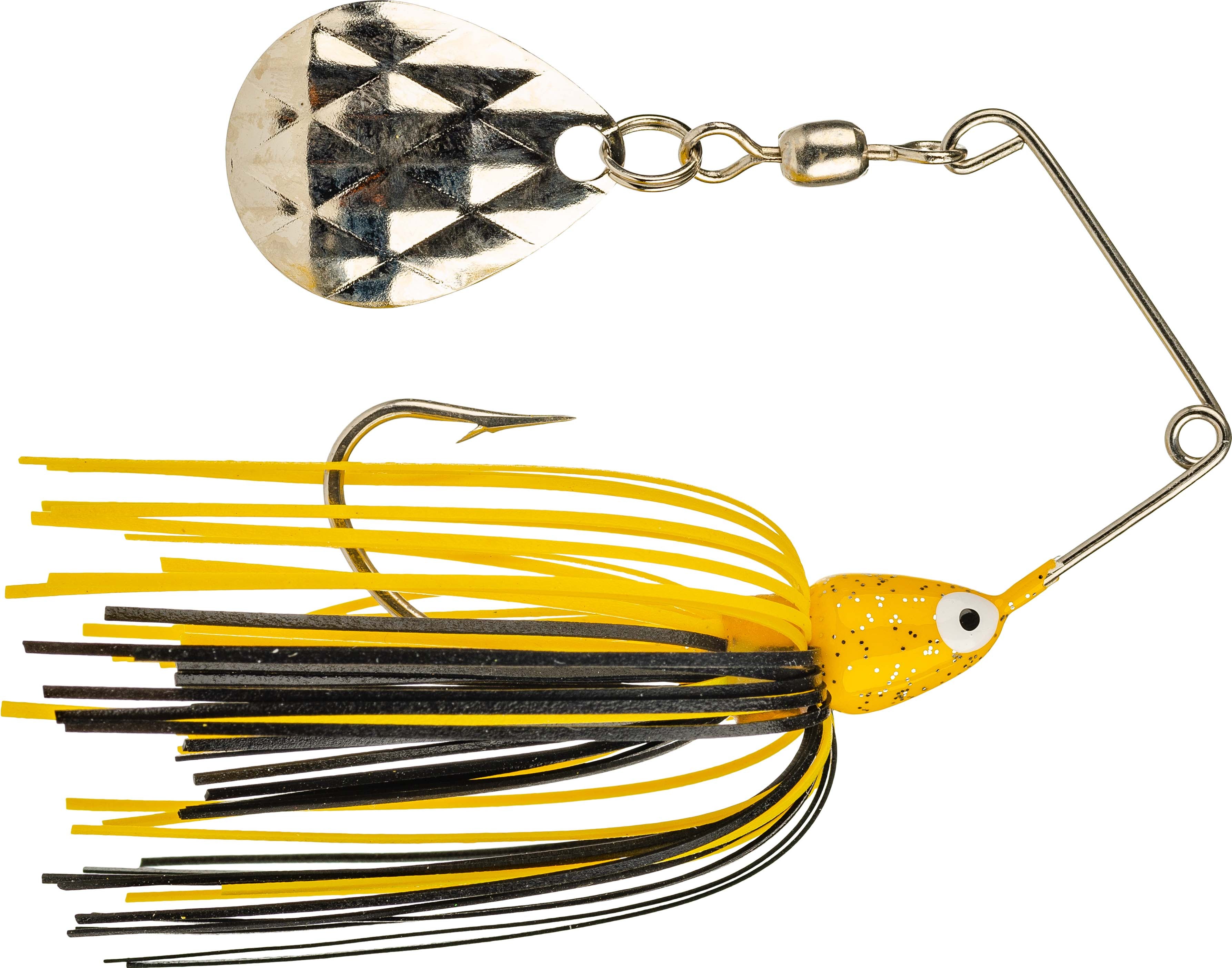 Zingtail Spinners Fishing Lure 2 PACK Spinner Bait 1/8 oz Yellow Tail  Danielson